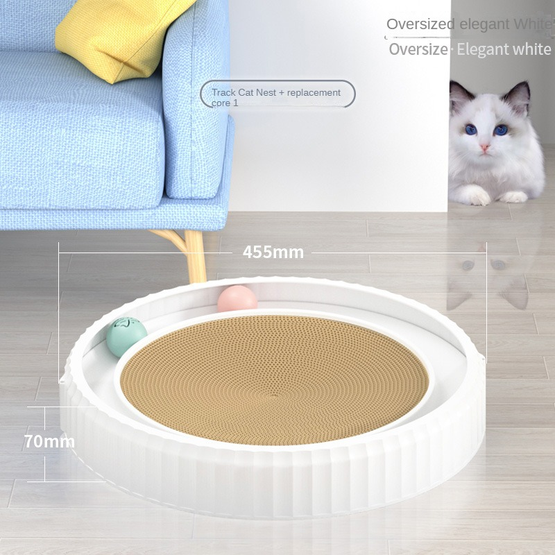Anti-Scratch Round Cat Claw Scratching Board