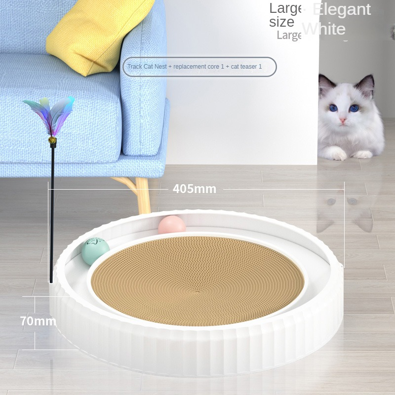 Anti-Scratch Round Cat Claw Scratching Board