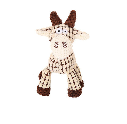 Pet Donkey Shape Corduroy Chew Toy For Dog