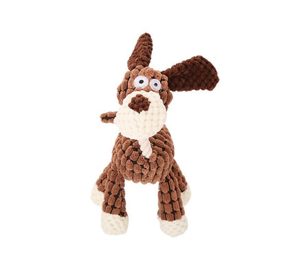 Pet Donkey Shape Corduroy Chew Toy For Dog