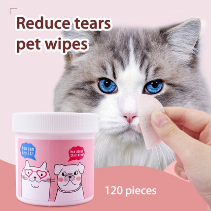 Pet Eye Non-Woven Cleaning Wipes 120 Pieces