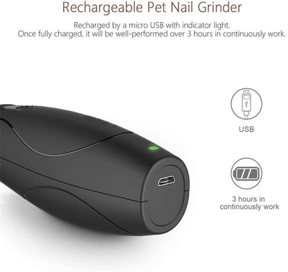Pet Electric Nail Polisher Device