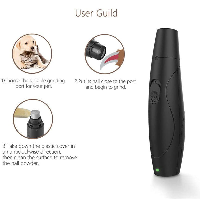 Pet Electric Nail Polisher Device