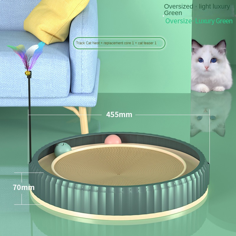 Anti-Scratch Round Cat Claw Scratching Board