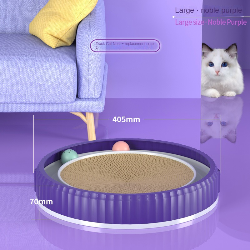 Anti-Scratch Round Cat Claw Scratching Board