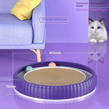 Anti-Scratch Round Cat Claw Scratching Board