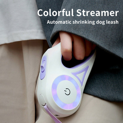 Retractable Spotlight Automatic Dog Collar Leash – Bubbitas
