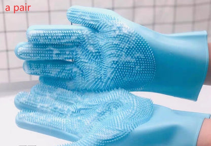 Silicone Bath Dog Massage Glove