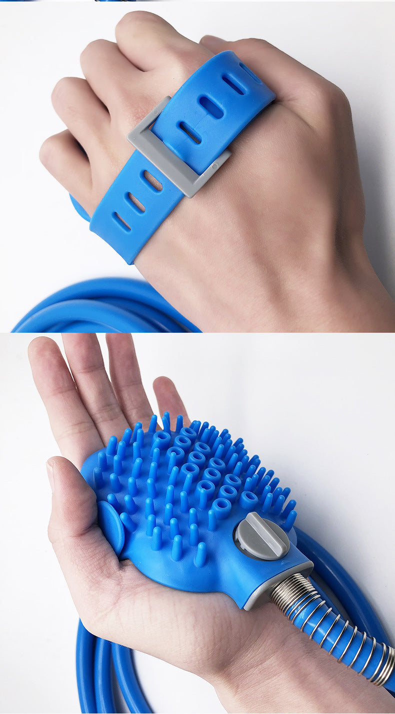 Outdoor Silicone Pet Bathing Shower Brush