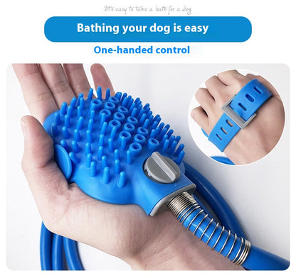 Outdoor Silicone Pet Bathing Shower Brush