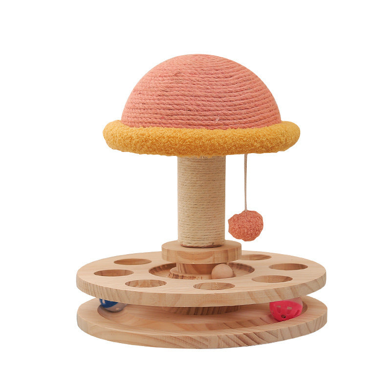 Interactive Cat Turntable Sisal Grinding Toy – Bubbitas