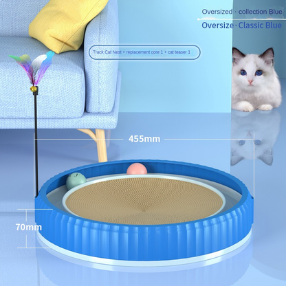 Anti-Scratch Round Cat Claw Scratching Board