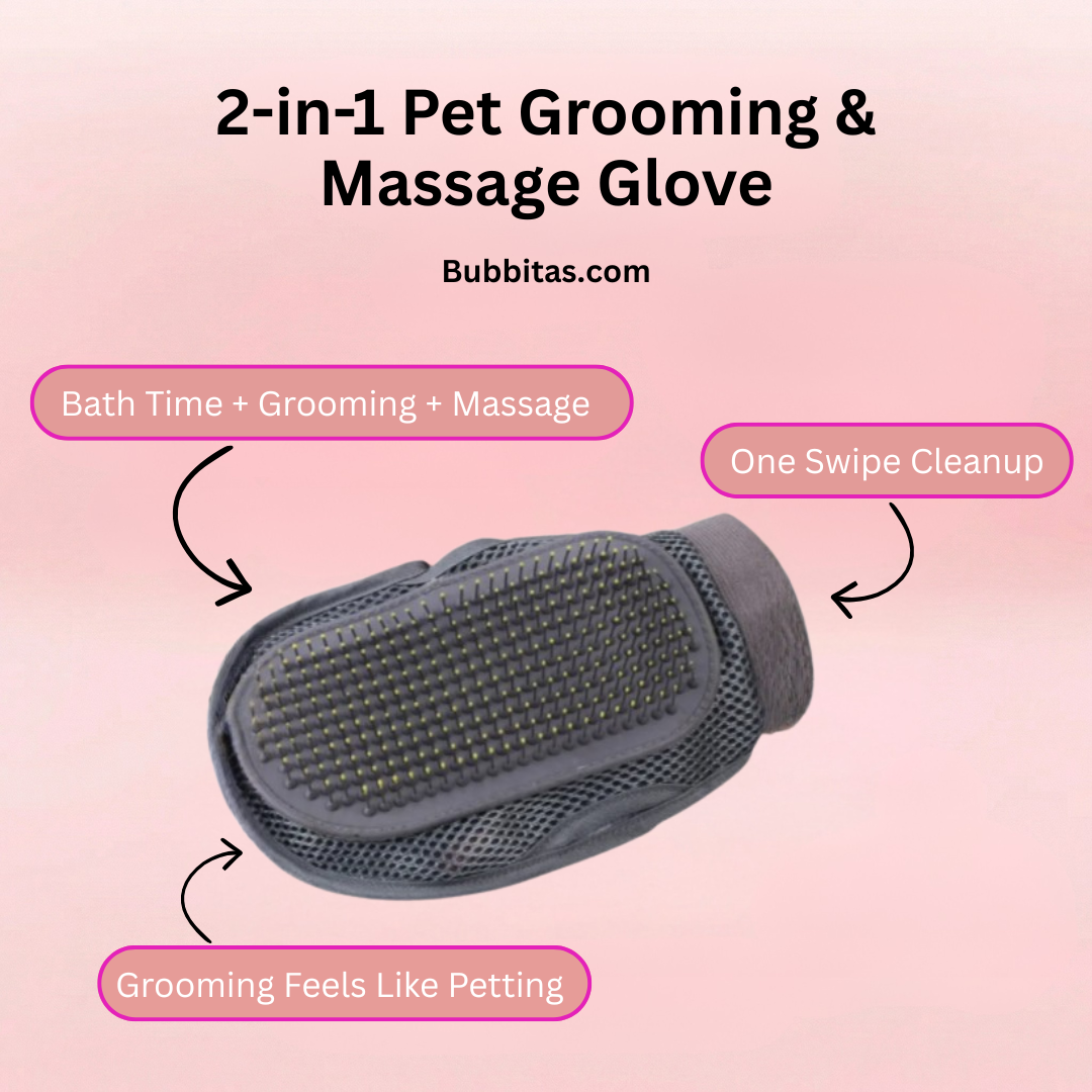 2-in-1 Pet Grooming & Massage Glove