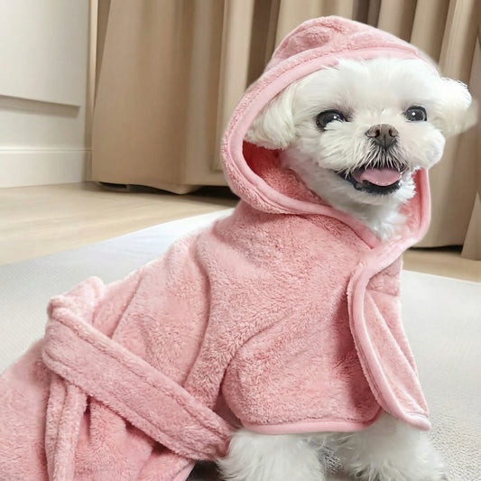 Wearable Dog Bathrobe & Drying Towel