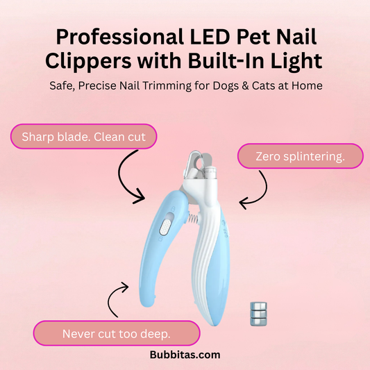 Professional LED Pet Nail Clippers with Built-In Light